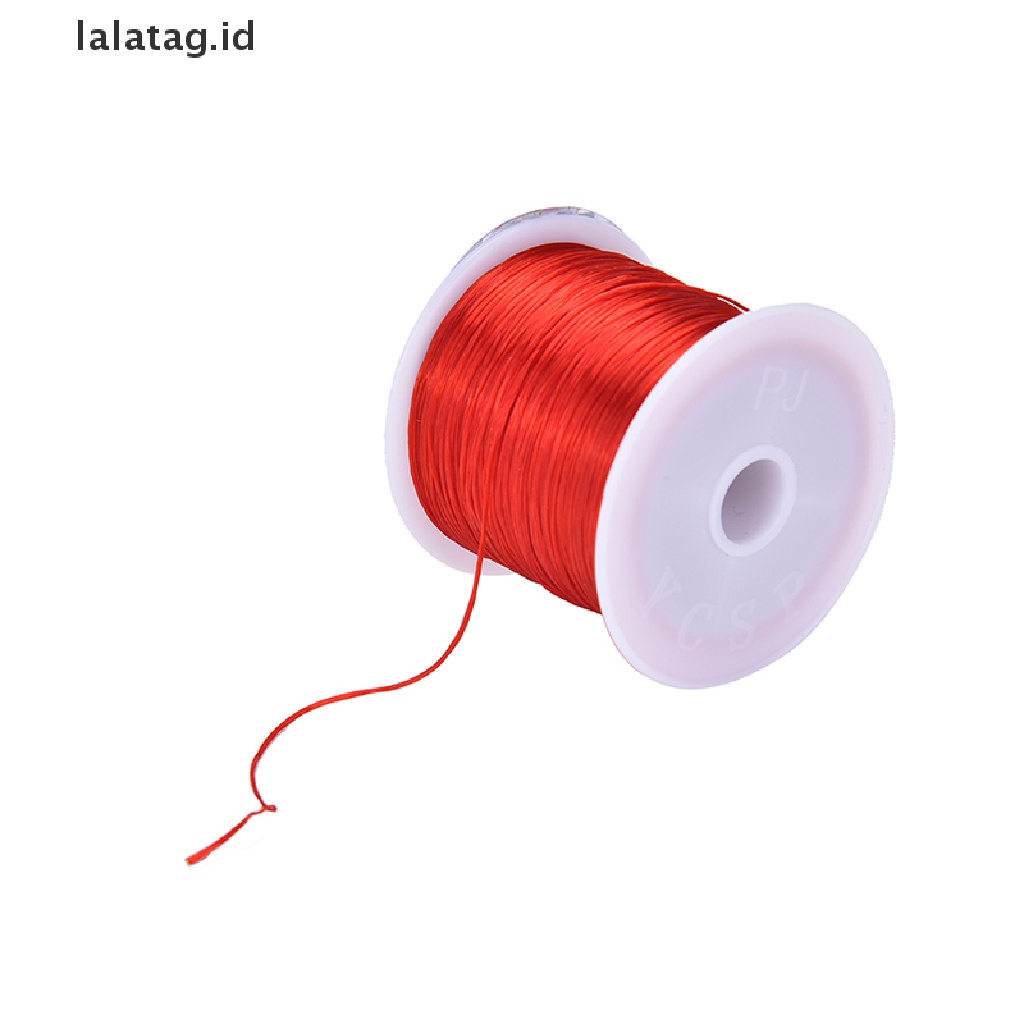 [lalatag] 50m Tali Elastis Stretch Kuat Wire rope Gelang Kalung String Manik 0.5mm, [ID]