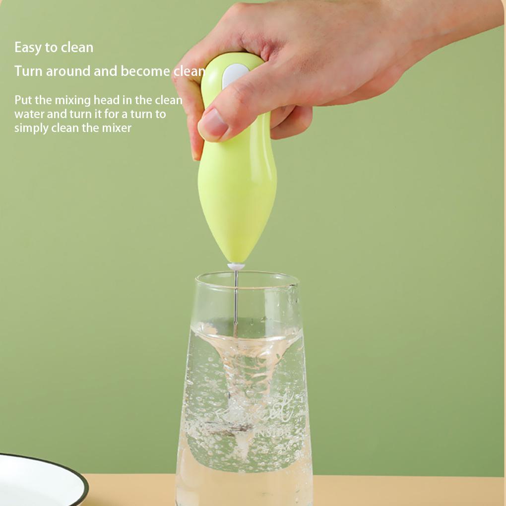 Pengocok Telur Elektrik Dapur Baking Handheld Stirring Whisk Stirrer Kepala Stainless Steel Dapat Dicuci Mixer Home Bar Milk Frother