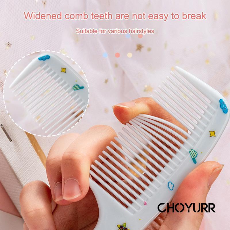 【COD】2Pcs/Set Sisir Unicorn / Comb Sisir Lucu Karakter Motif / Sisir Gagang Ddan Lurus / Sisir Rambut Karakter / Hair Comb Import Murah-CH