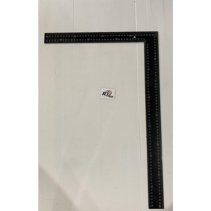 

JUAL Siku L Tukang Penggaris Besi Plat Tebal Jumbo Hitam ATS 24" 60 x 40 cm