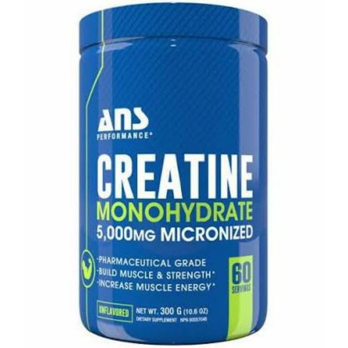 ANS PERFOMANCE CREATINE 300 GRAM MONOHYDRATE 60 SERVING SUPLEMEN FITNES MAKANAN GYM POWER TENAGA