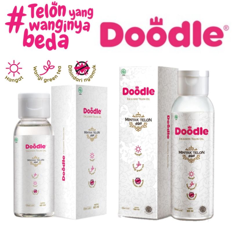 Doodle Minyak Telon Greentea Ukuran 60ml 100ml