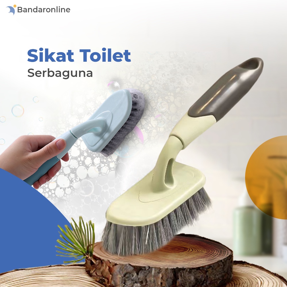 Sikat Lantai Pembersih Toilet Dinding Kamar Mandi With Brush Ganggang Panjang