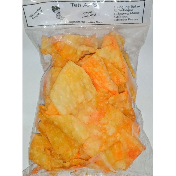 

CHIPS JAGUNG RASA BALADO kemasan 100 Gram