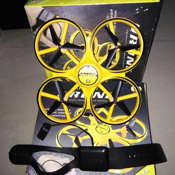 Pesawat RC Drone Remote Control Mainan UAV Quadcopter Sensor Tangan