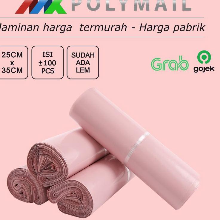 

Murah Terupdate POLYMAILER ±100PCS 25x35CM BABY PINK PREMIUM GLOSSY PLASTIK POLYMAILER PINK