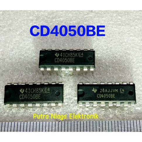 ic CD4050BE Dip 16 pin CD4050 / TC4050 / HEF4050 / HCF4050 putr4n14 Juara