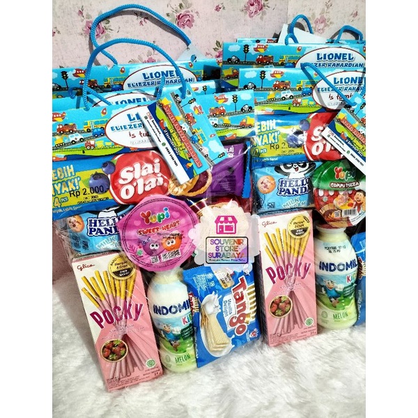 Paket snack Indomilk || Tanpa chiki || Hampers snack no chiki || Susu indomilk melon