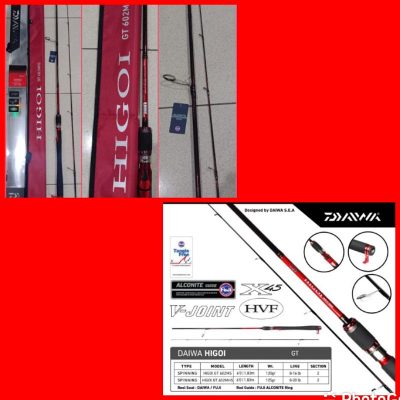 Joran Daiwa Higoi GT602MHS 8-20lb