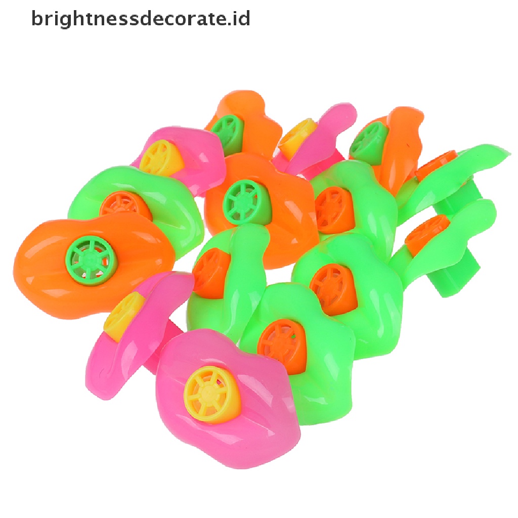 [Birth] 15pcs Peluit Bibir Plastik Nikmat Pesta Ulang Tahun Party Noisemakers Untuk Anak [ID]