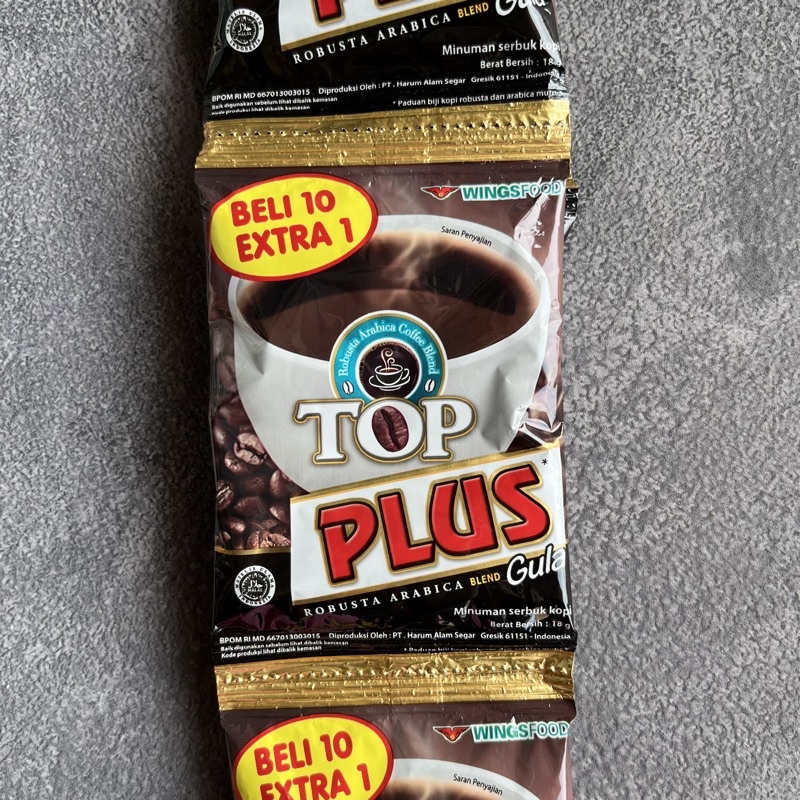 

TOP KOPI PLUS GULA - 10sachet