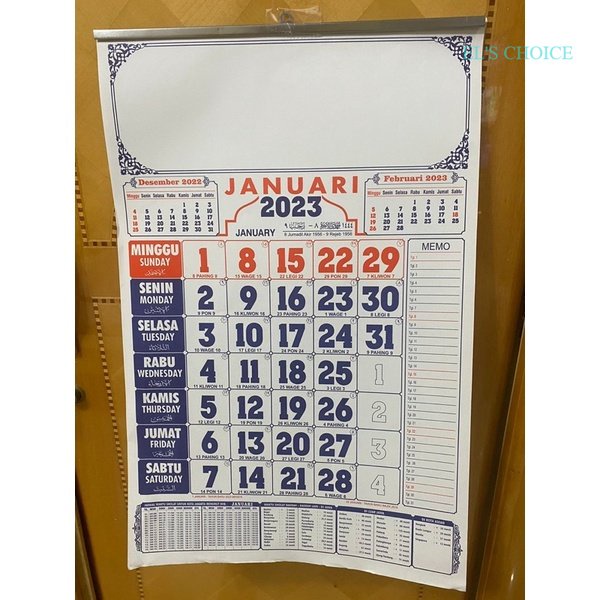 

Kalender Dinding 2023 / Kalender Polos / Kalender 2023