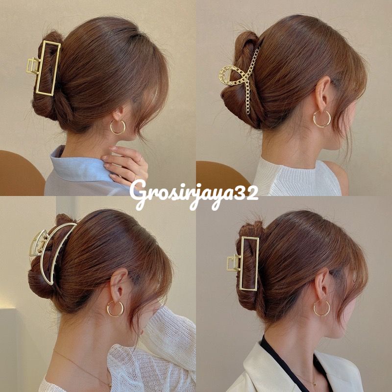 ( GROSIRJAYA32) Jedai Logam SHELOMITA Jepitan Rambut Korea Style