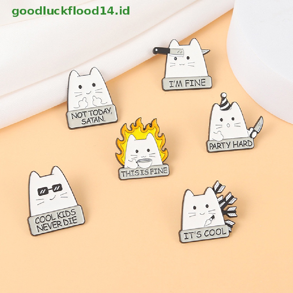 [GOOGFOUR] Kartun Kucing Mouse Keyboard Headset Oil Drop Lapel Bros Lencana Pin Denim Hadiah [TOP]