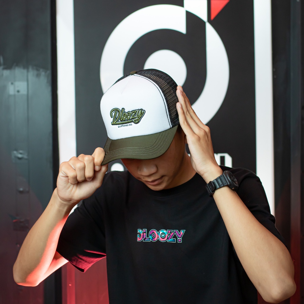 DLOOZY Topi Trucker Jaring Pria Dewasa Original Dlz33