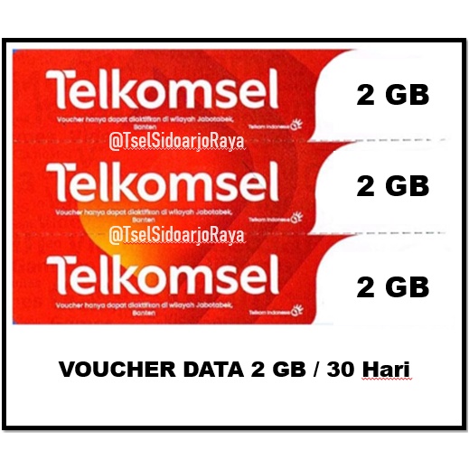 VOUCHER DATA PAKETAN TELKOMSEL 2 GB 30 HARI MURAH HEMAT