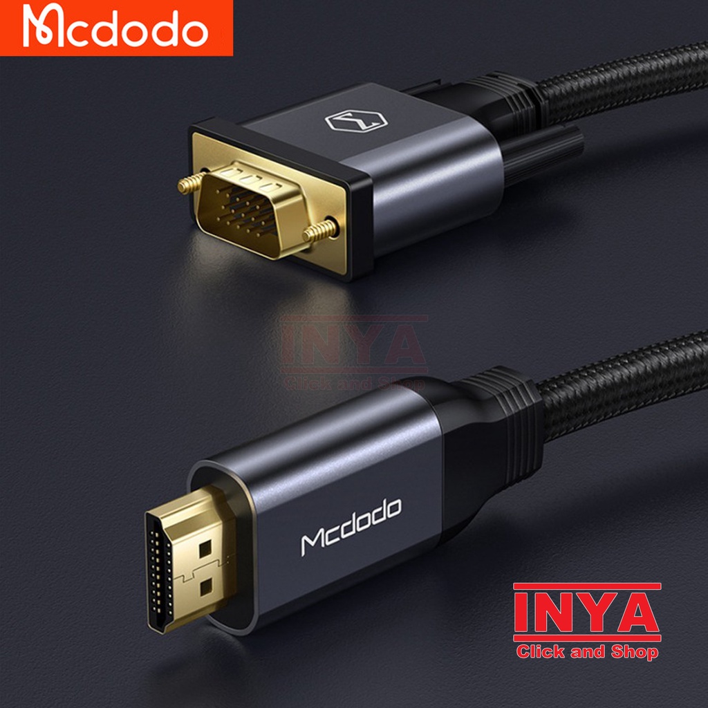 KABEL VGA TO HDMI CABLE 3m MCDODO CA-1271 - High Definition Audio Video Interface