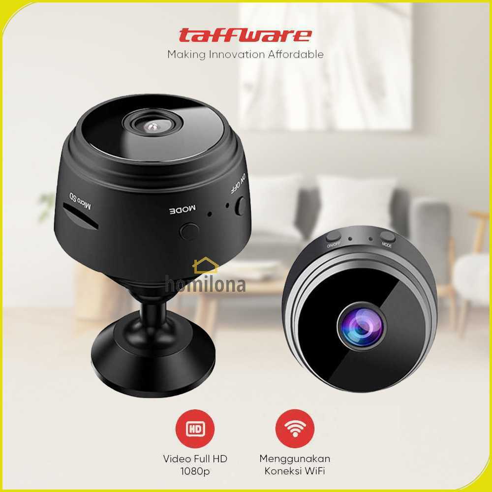 Taffware Mini WiFi IP Camera CCTV Wide Angle Nightvision 1080P - A9NV