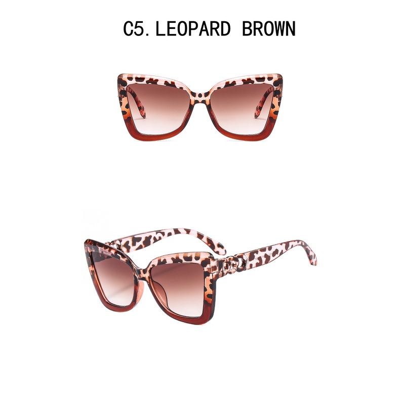 [COD] New Trend Fashion Murah Kacamata Vintage Wanita Desain Cat Eye Outdoor Shade Femal Leopard Eye Kaca Mata Grosir