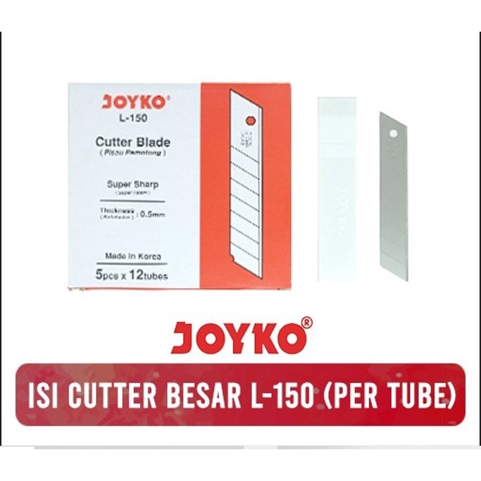 Jual Isi Cutter Joyko L Isi Pisau Cuter L Refill Kater Besar