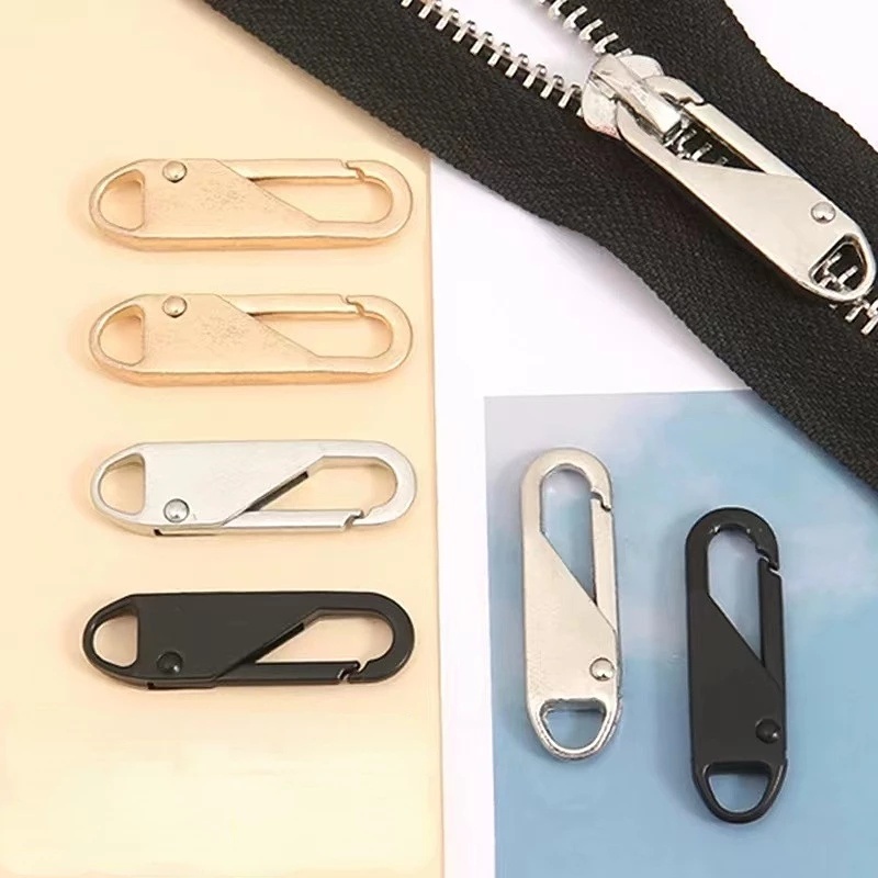 Zipper Slider Puller Removable DIY Jahit Kerajinan Untuk Jaket Bulu Tas Travel Koper Tergantikan Serbaguna Instan Zipper Repair Kit DIY Jahit Zipper Kepala