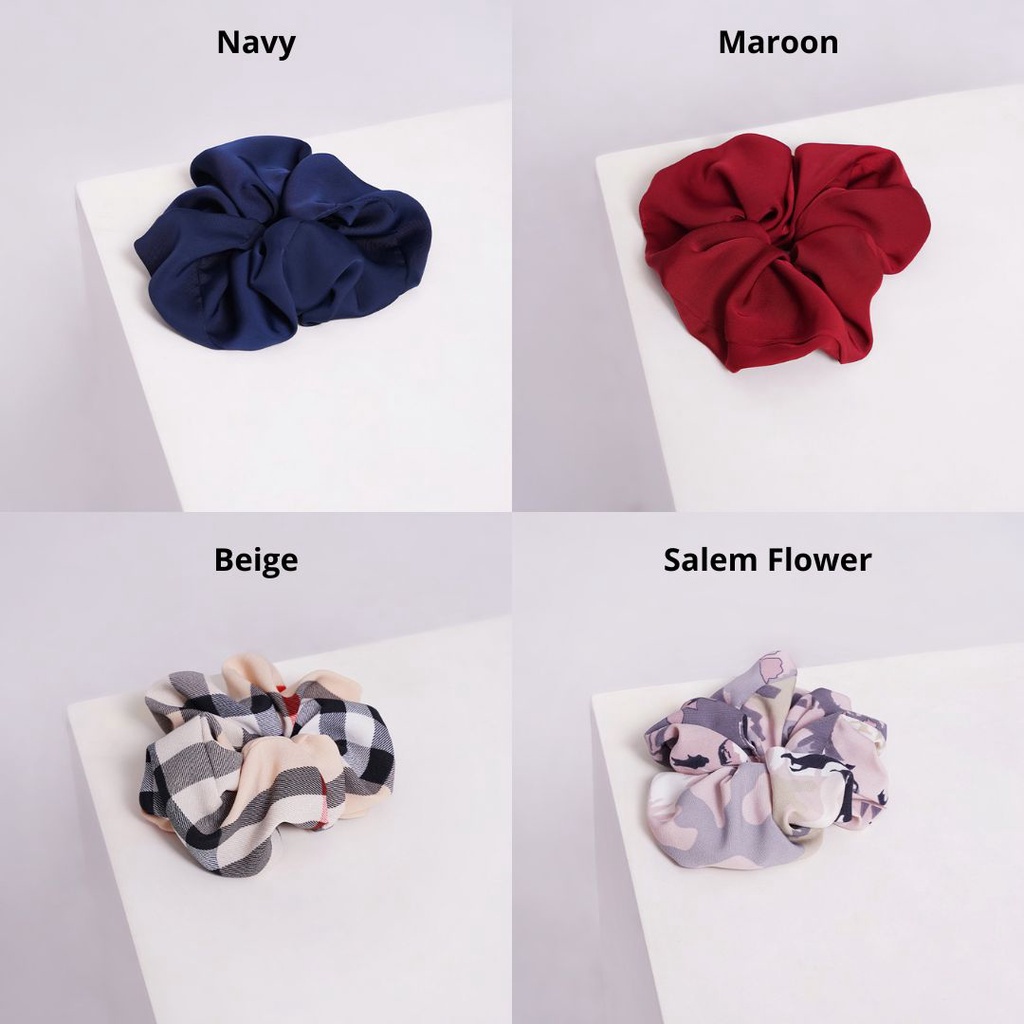 HanaFashion - Fika Scrunchie Ikat Rambut Korean Style / Aksesoris Rambut Wanita - AC040