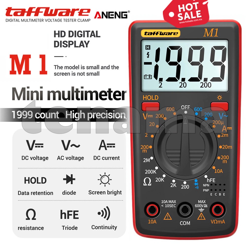 ANENG M1 Taffware Digital Multimeter Voltage Tester Multitester