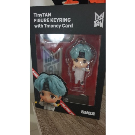 (Ready Stock) Suga TinyTAN Figure Keyring with Tmoney Card