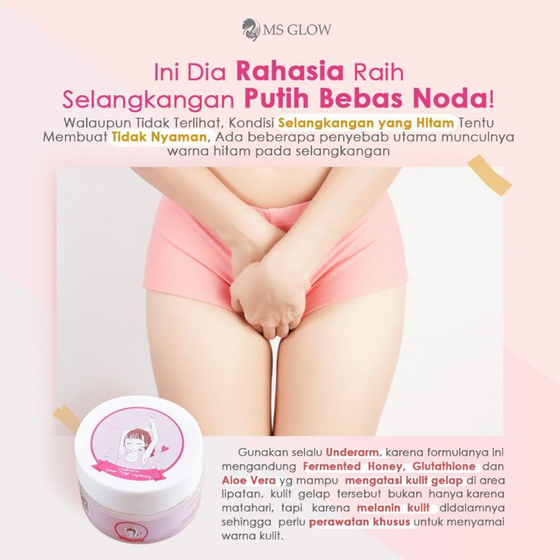 Under Arm Pencerah Pemutih Ketiak Ms Glow ORIGINAL