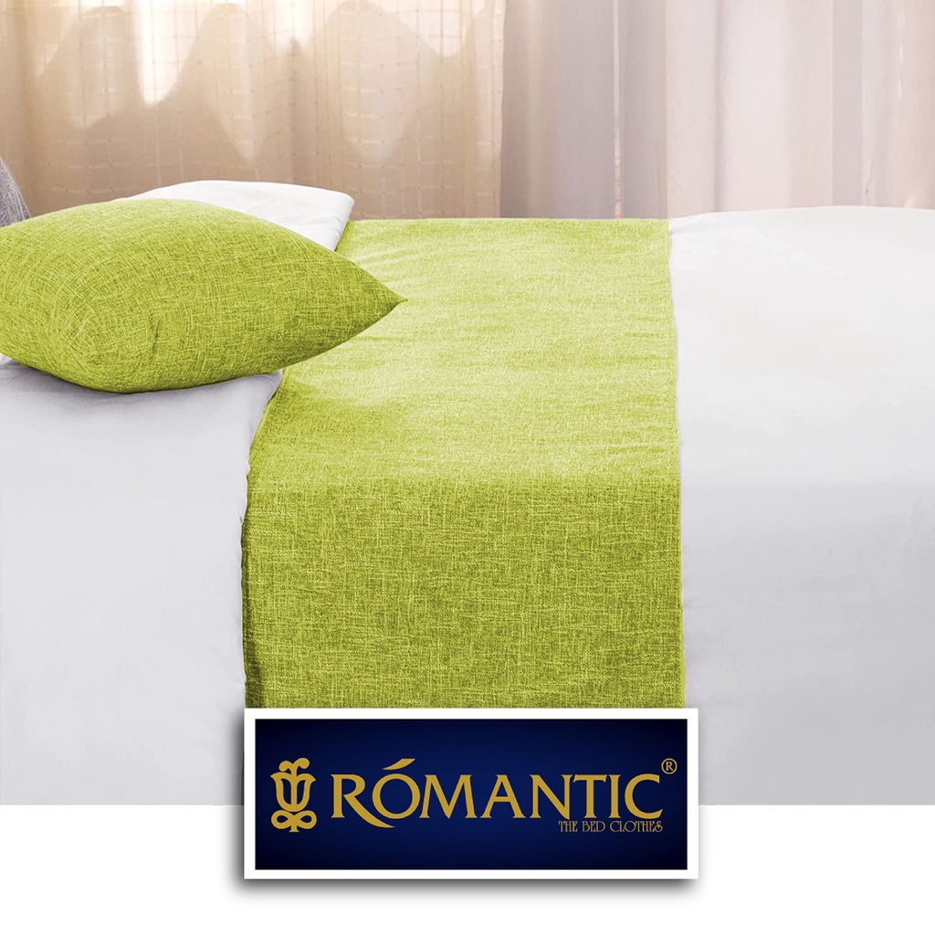 Bed Runner / Selendang kasur Lime Grass by ROMANTIC standard Hotel minimalis