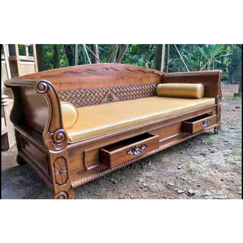 Kursi bale bale sofa tamu keluarga kayu jati ukir ukiran jepara pahat kokoh terbaik termurah terlari