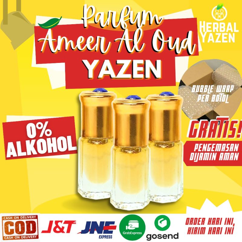 Parfum Aroma AMEER AL OUD Original Non Alkohol 3ml 6ml 12ml Parfum Original Bibit Parfum Murni AMEER