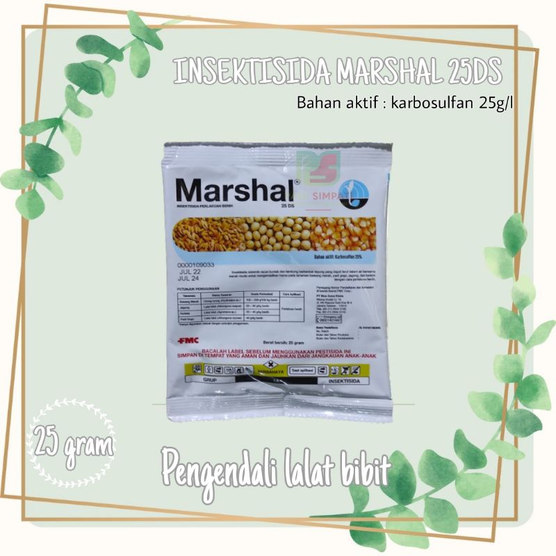 Insektisida Marshal 25 DS - 25 Gram / Marsal Tepung
