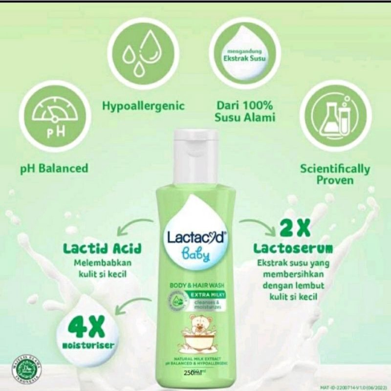 Lactacyd baby liquid soap gentle care | milk ekstrak