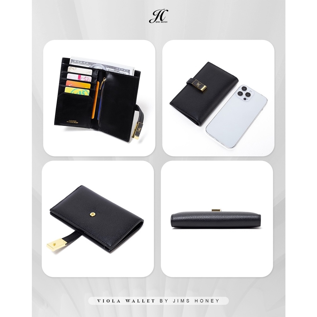 Jims Honey - Viola Wallet (Free Box) &amp; Vallerie Wallet (Free Box) Dompet Panjang Dompet Lipat