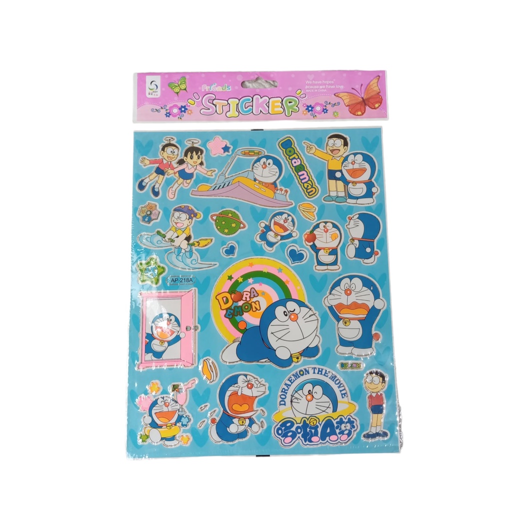 Mainan STICKER STIKER ANAK DORAEMON BL-972 - Mainan Hiasan Dinding Anak Anak