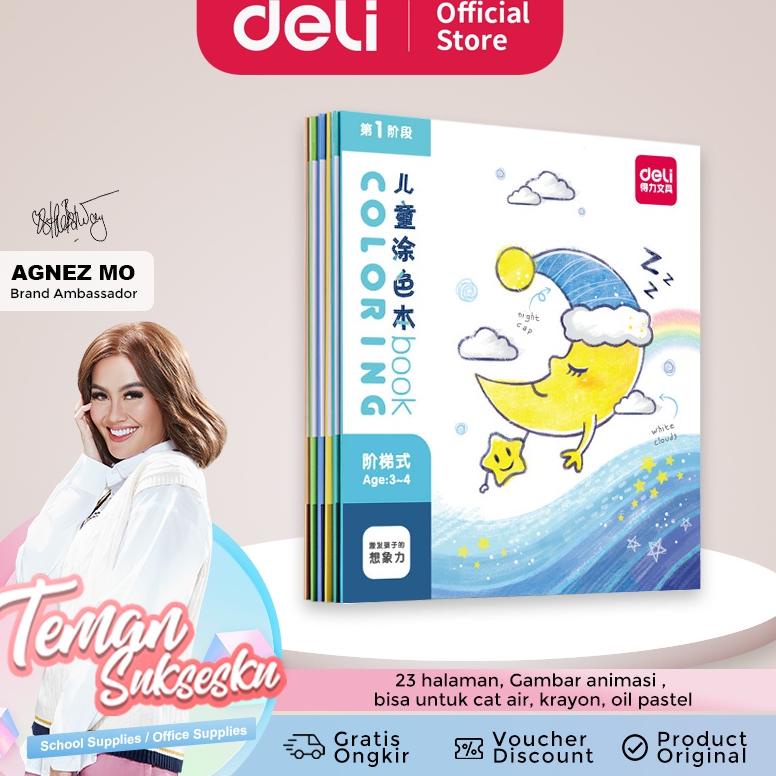 

⭐⭐⭐ Deli Buku mewarnai cover animasi, kualitas kertas bagus 73353