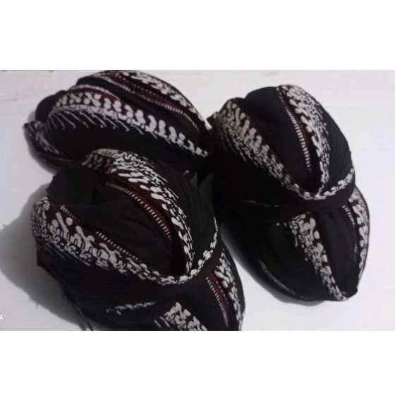 Blangkon Cuci  Jogya Motif Keris/Garuda Bahan Katun Dewasa