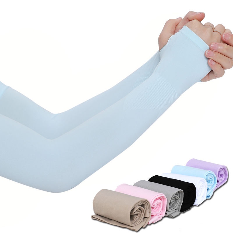 RSB ST369 Manset Tangan Polos Handsock Pria Wanita Muslimah Manset Stocking Lengan