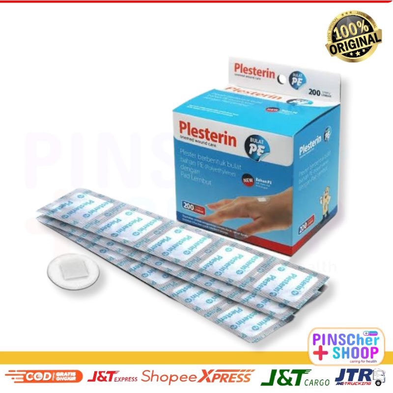 Plesterin Bulat Transparan Plester Bulat Cokelat Isi 200 Pcs