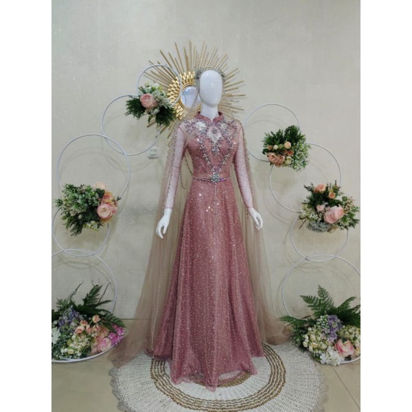 Syar'i Dress Wedding Cantik Murah