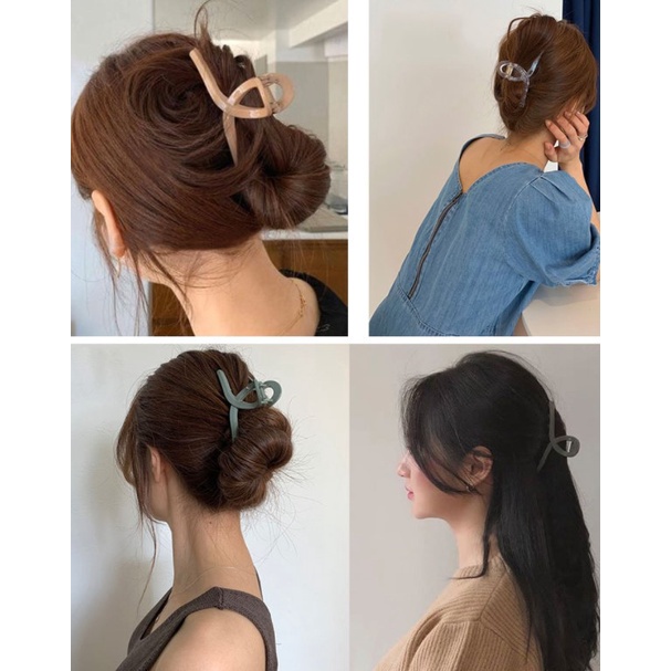 (SerbaSerbi)Jedai Rambut Ori Jepit Rambut Korea Besar Praktis Aksesoris Fashion / Jepit Rambut Besar Polos / jepitan rambut korea