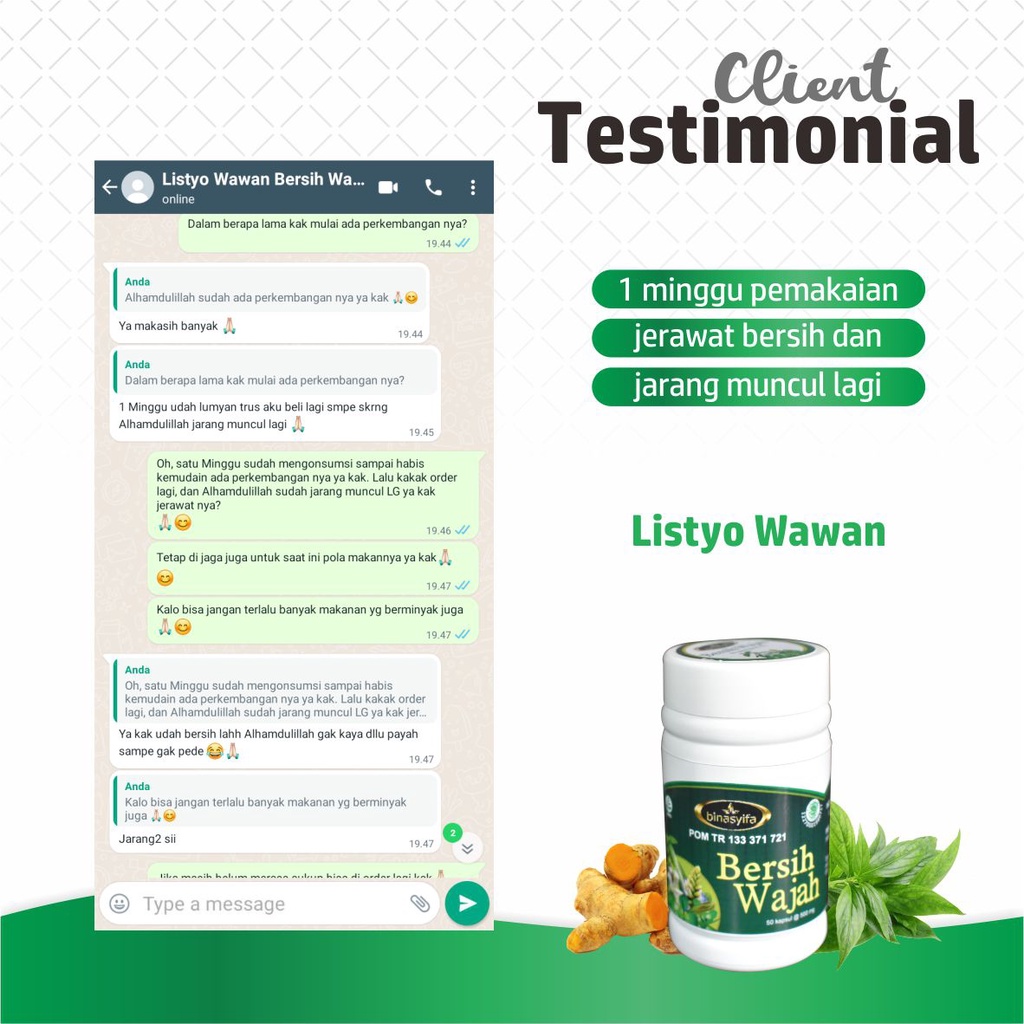 Obat Jerawat &amp; Kulit Kusam Bpom Membersihkan Bekas Jerawat Alami Ampuh Mampu Menghaluskan Kulit Wajah &amp; Membuat Wajah Bersih Bersinar Mengatasi Kulit Gatal Terbuat Dari Herbal Cocok Untuk Pria &amp; Wanita Bersihkan Jerawat &amp; Bekas Jerawat Tanpa Efek Samping