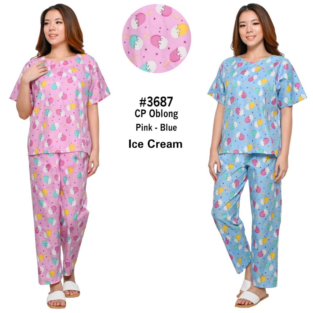 PEPOY  - Piyama Dewasa CP Oblong / Baju Tidur Dewasa Cp Oblong Katun Eropa