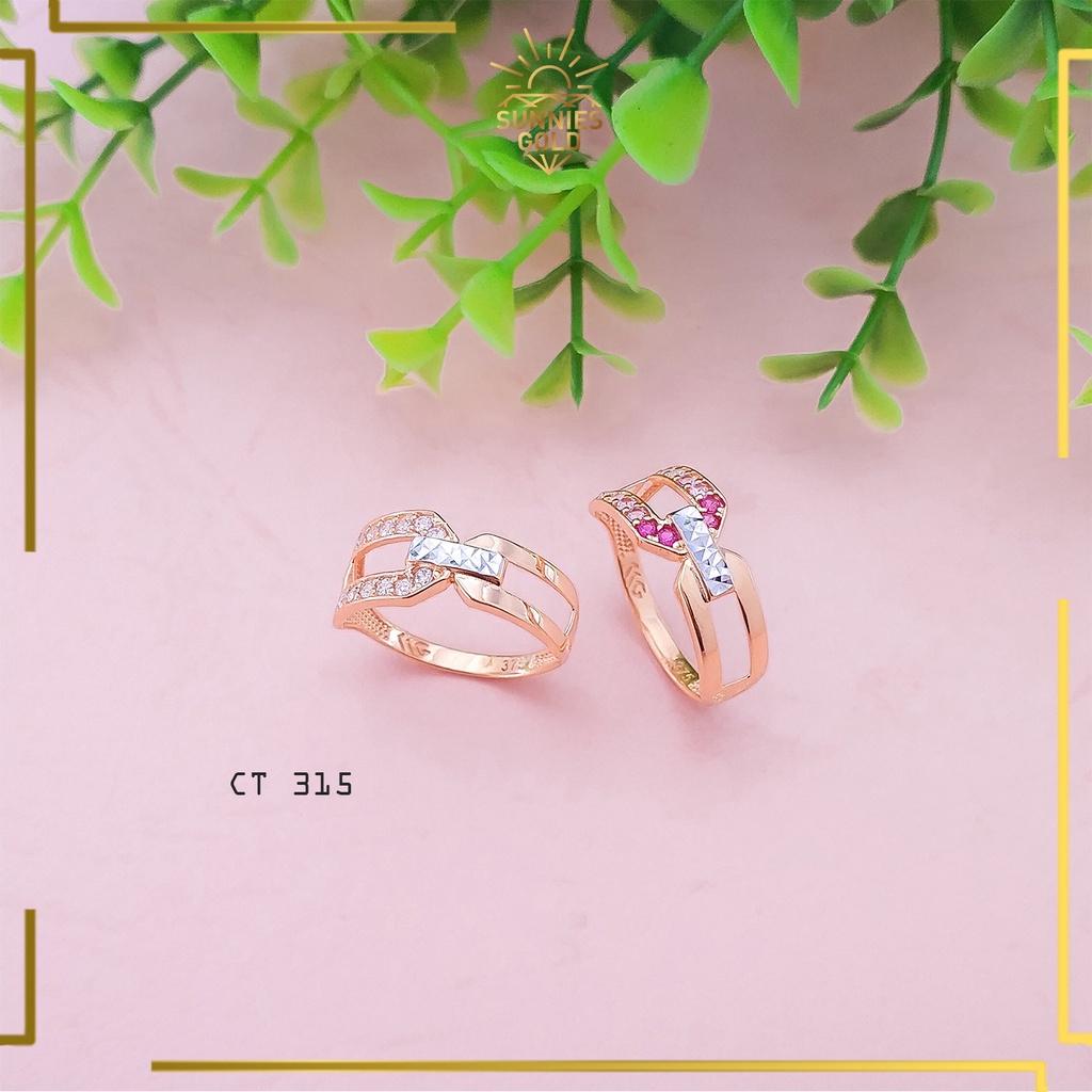 CINCIN EMAS ASLI KADAR 8K CINCIN EMAS WANITA MEWAH ELEGAN CT 315
