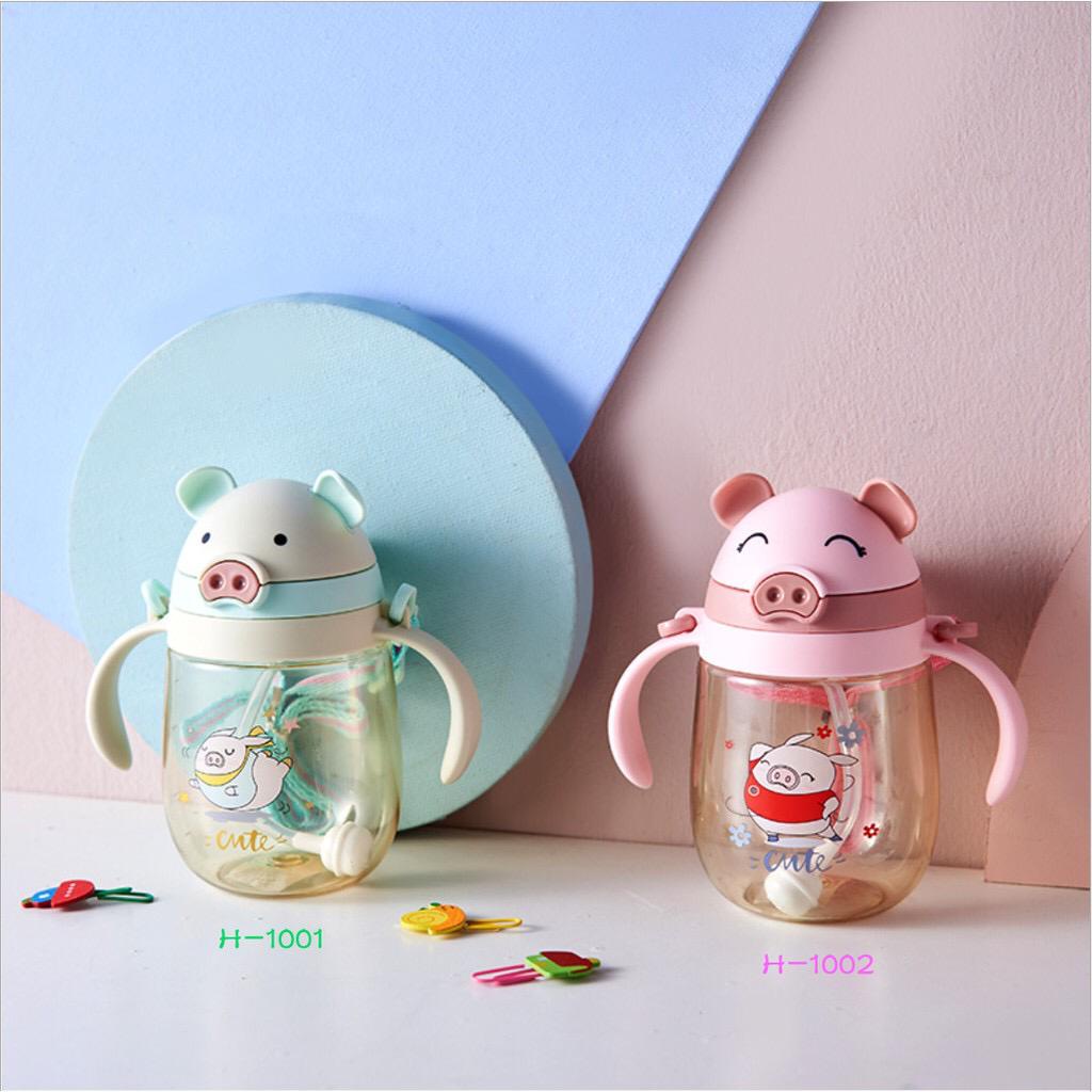 [TULALA SHOP]BOTOL JERAMI ANAK/Botol Kartun /Botol Minum Anak/Karakter Rabbit Bear Tutup Clip / Botol Minum Bayi Sedotan Lucu Anak / Import / Botol Minum Bayi Gelas Anak Balita Training Cup Baby Viral