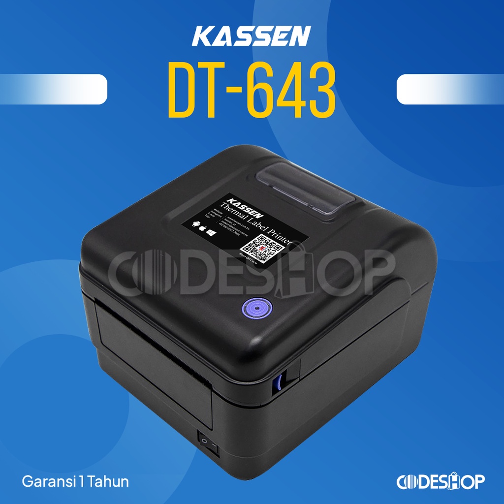 Printer Label Kassen DT 643 Cetak Label / Resi Auto Kalibrasi