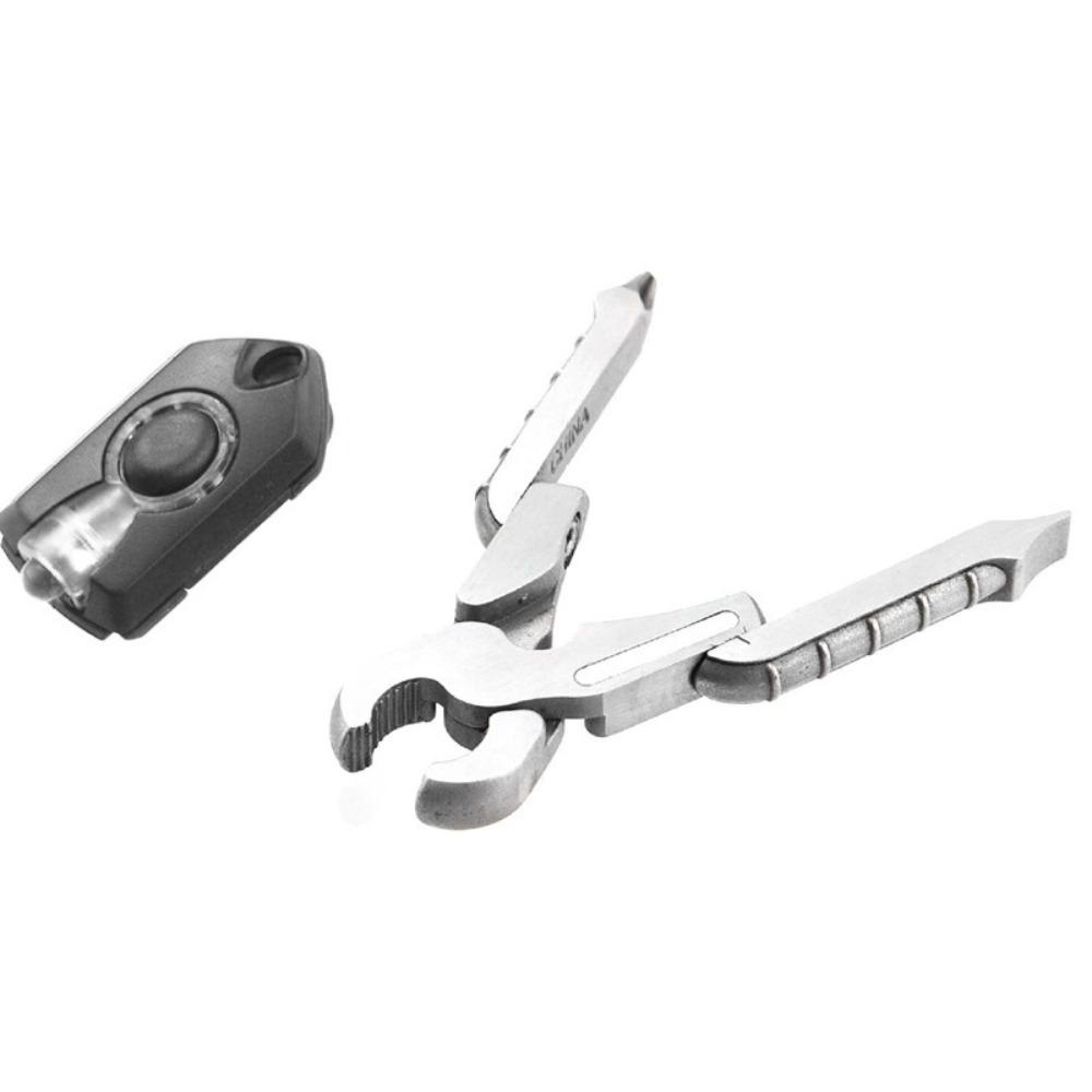 [Elegan] Tang Lipat Mini Untuk Hiking Camping Survival Outdoor Tool Measuring Ruler