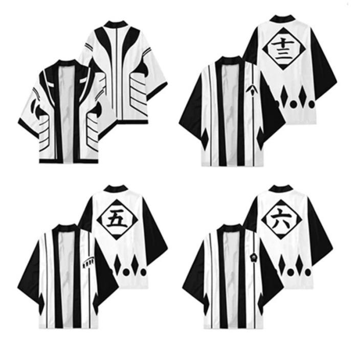 Haori Baju Cosplay Kimono Bleach Kurosaki Ichigo Kumiko Rukia