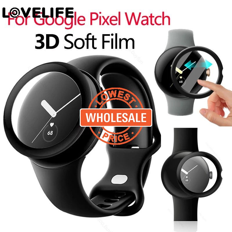 [Harga Grosir]Film Pelindung Layar Smartwatch 3D Curved Transparan Anti Gores / Sidik Jari Untuk Google Pixel